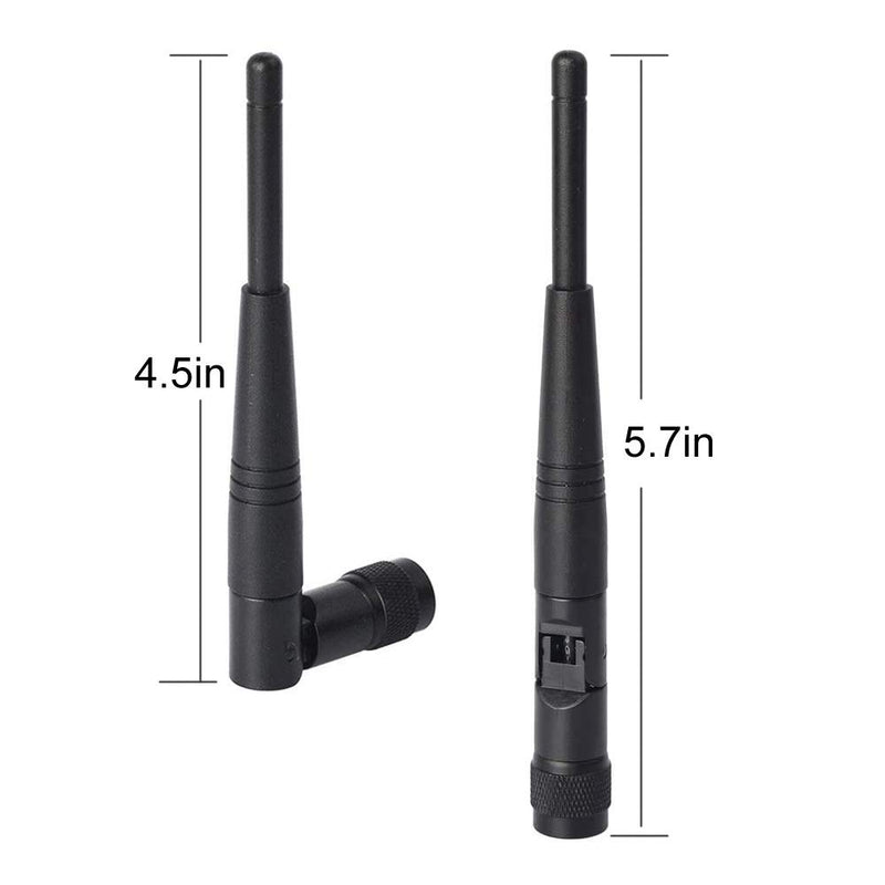 Eightwood 5dBi 2.4GHz WiFi Antenna RP-TNC Male Antennas (2-Pack) Compatible with Trimble Robotic Total Stations, Wireless Router Linksys WRT54G WRT54GL WRT54GS WAP54G 2-pack - LeoForward Australia