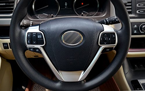  [AUSTRALIA] - Beautost Fit for Toyota Highlander 2015 2016 2017 2018 2019 Wheel Steering Trim Panel Cover Matte