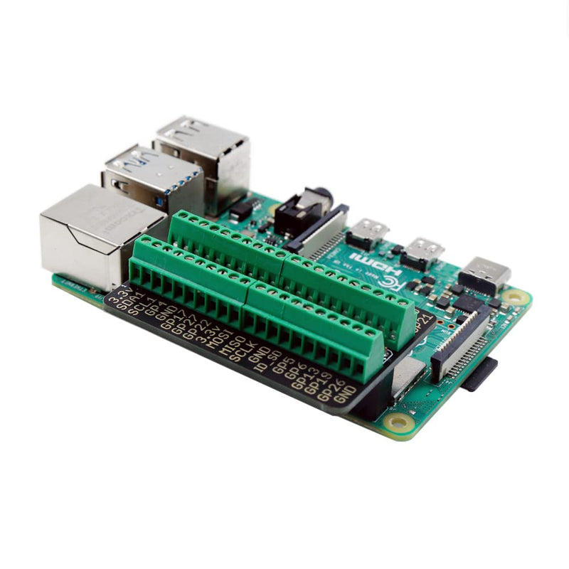  [AUSTRALIA] - Treedix RPi GPIO Terminal Block Breakout Board Module Expansion Board Compatible with Raspberry Pi 4B/3B+/3B/2B/Zero/Zero W