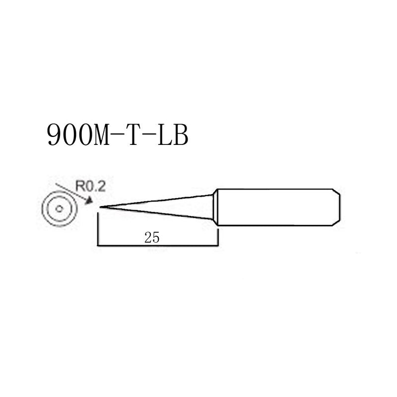  [AUSTRALIA] - SolderFun 10X 900M-T Soldering iron tips For HAKKO 936,937,907 Atten, Quick, Aoyue, Yihua,Vastar,Sywon,Tabiger,SOAIY and X-Tronic soldering station (10 PCS 900M-T-LB) 10 PCS 900M-T-LB