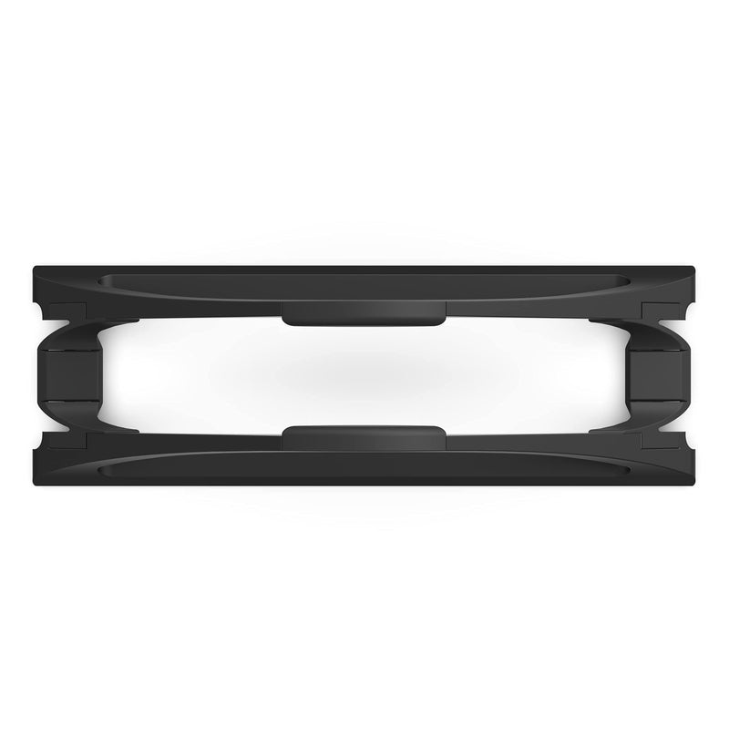  [AUSTRALIA] - HumanCentric Vertical Laptop Stand for Desks (Matte Black) | Adjustable Holder to Dock Apple MacBook, MacBook Pro, and Other Laptops to Organize Work & Home Office