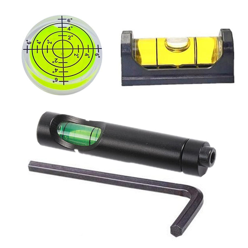  [AUSTRALIA] - 3Pcs Magnetic Gunsmith Level Bubble Spirit Level for 20mm Picatinny Weaver Rail Rifle Sight Scope Mount Adapter Anti-Cant for Shooting Hunting Gunsmithing Scope Mounting Leveling Tool Accessories Pack-A