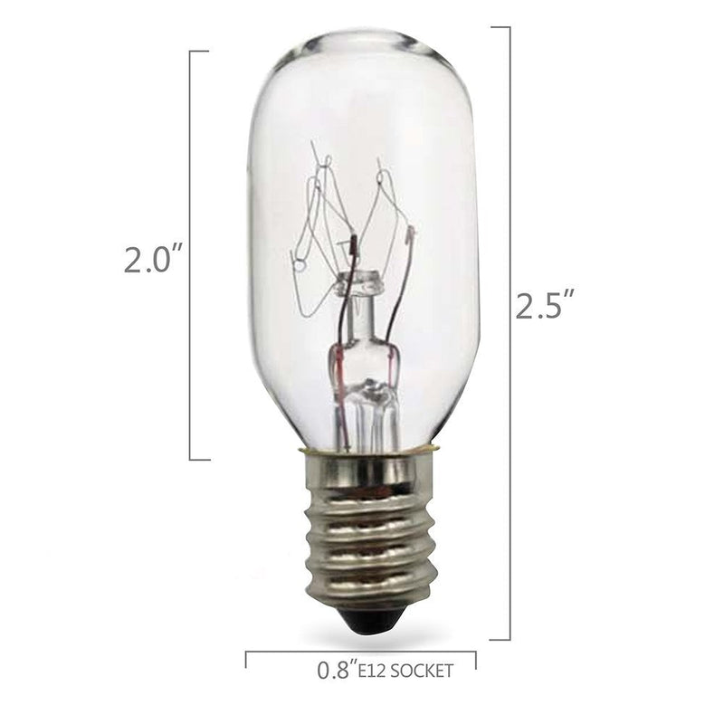  [AUSTRALIA] - 5 Pack 25Watt Himalayan Salt Lamp Bulbs E12 Socket Incandescent Bulbs Salt Lamp Replacement Bulbs Pink-005