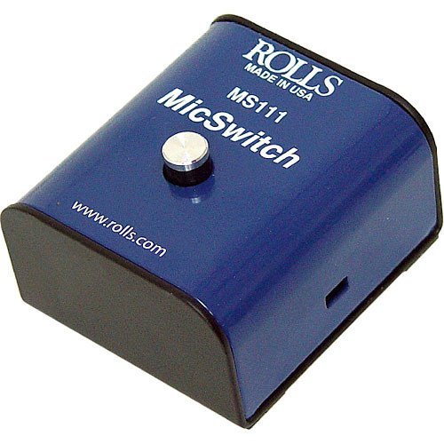  [AUSTRALIA] - Rolls MS111 Mic Switch Latching or Momentary Microphone Mute Switch with SM Series XLR Microphone Cable -6'