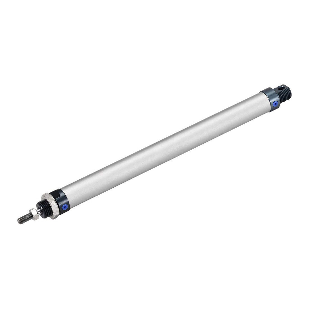  [AUSTRALIA] - Othmro Air Cylinders 0.63in Bore 11.8in Stroke Double Action Air Cylinder M5 Single Rod Double Acting Aluminium Alloy Penumatic Quick Fitting Mini Air Cylinder for Pneumatic and Hydraulic Systems MAL16x300