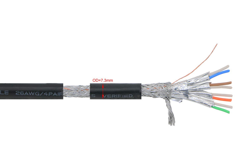  [AUSTRALIA] - Pasow Premium Cat7 Ethernet Cable Double Shielded 10 Gigabit 600MHz Cat 7 Ethernet Patch Cable Outdoor RJ45 Connector for Modem Router LAN Network (15 ft) 15 ft