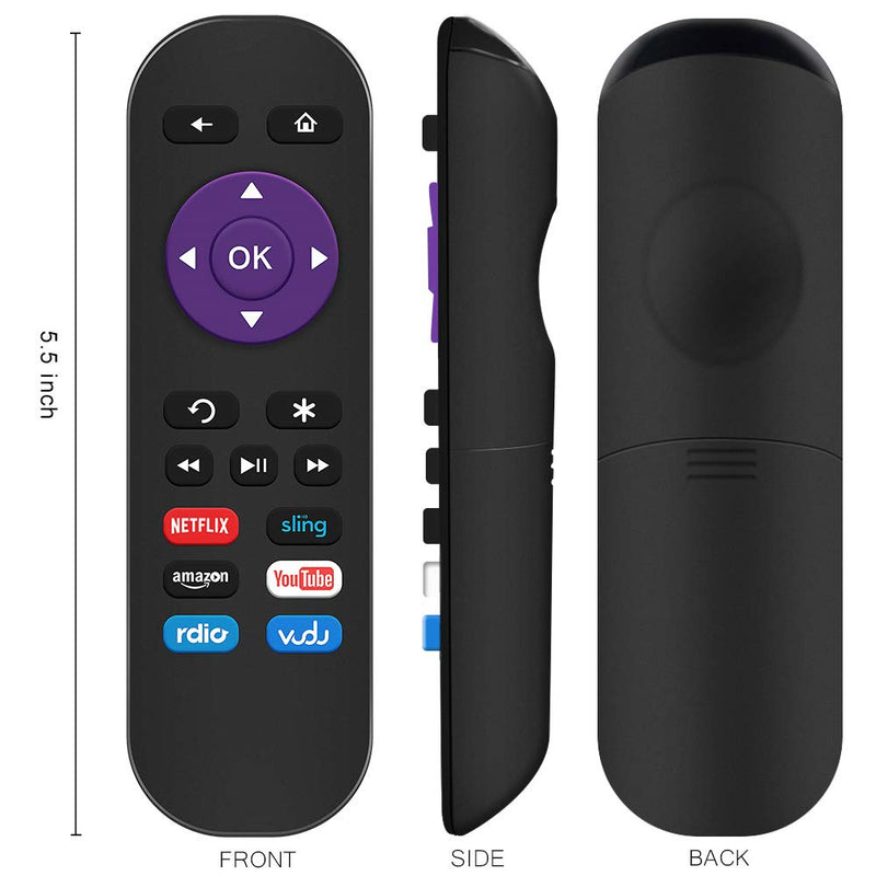 Gvirtue Remote Replacement Control for Roku Box Model: Roku 1, Roku 2(HD, XD, XS), Roku 3, Roku LT, HD, XD, XDS, Roku N1, Roku Express, Roku Express+ - LeoForward Australia