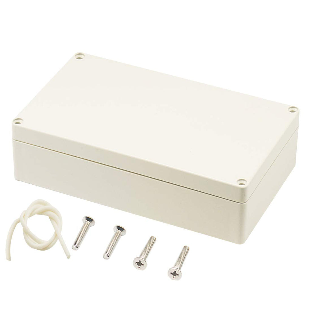  [AUSTRALIA] - Zulkit Junction Box ABS Plastic Dustproof Waterproof IP65 Universal Electrical Boxes Project Enclosure Gray 7.9 x 4.7 x 2.2 inch (200 x 120 x 56 mm) 7.9" x 4.7" x 2.2"