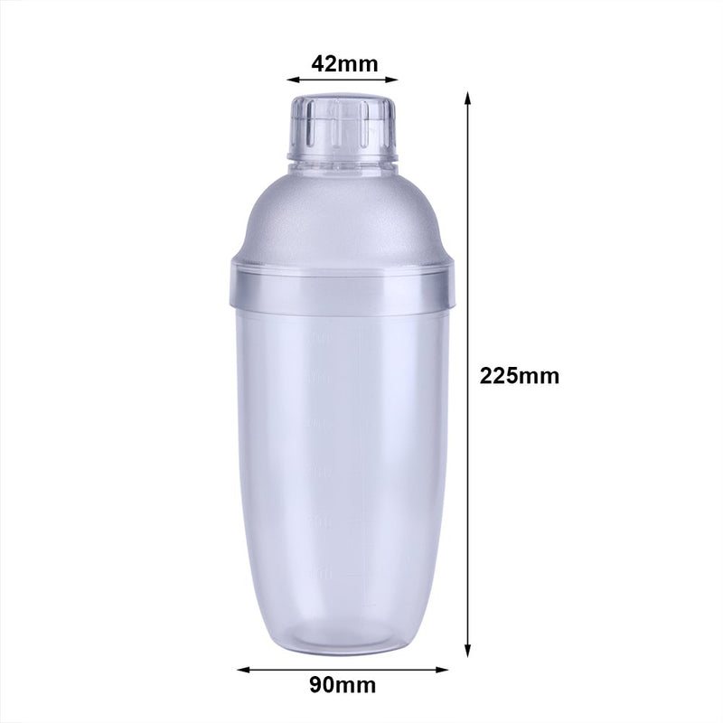  [AUSTRALIA] - Cocktail Shaker-Anti-leakage Transparent PC Resin Milk Tea Cocktail Drink Shaker Bar Tool 700cc