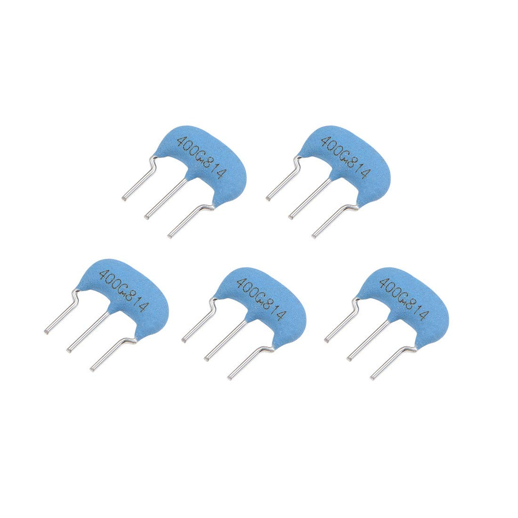  [AUSTRALIA] - uxcell Ceramic Resonator Crystal Oscillator 4MHz 15pF 3 Pin DIP, Blue 5 Pieces