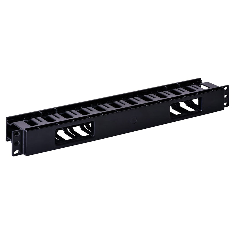  [AUSTRALIA] - RackPath 1U 19 Inch Plastic Server Rack Mount Cable Management Duct Raceway with Panel Cover