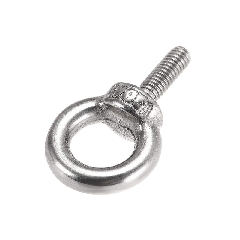  [AUSTRALIA] - uxcell Lifting Eye Bolt M3 x 9mm Male Thread 304 Stainless Steel for Hanging, Pack of 10