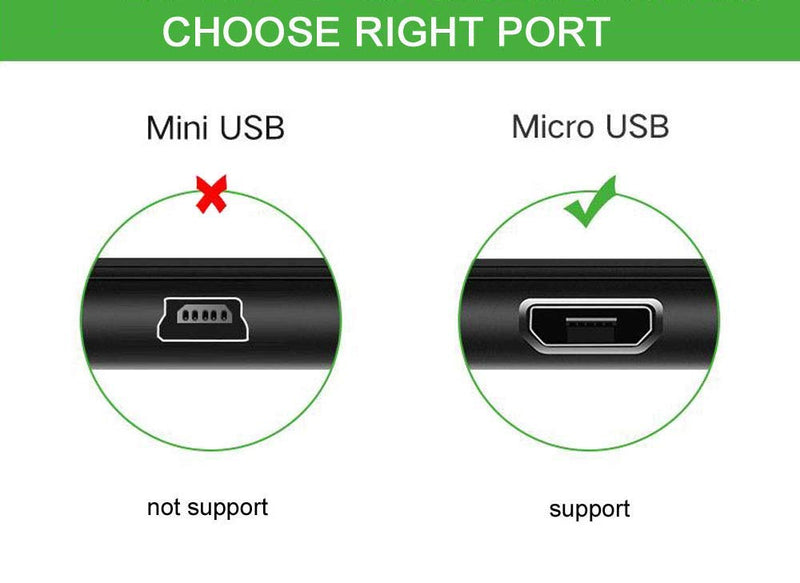  [AUSTRALIA] - 1x Micro USB 5pin to 3.5mm Audio Port Cable and USB-A Charge Cord for Bluetooth Speaker (Micro USB)