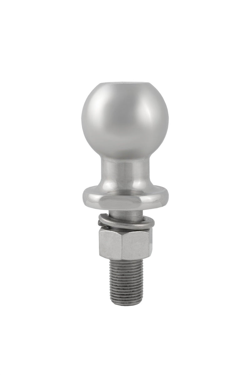  [AUSTRALIA] - CURT 40080 Stainless Steel Trailer Hitch Ball, 2,000 lbs., 1-7/8-Inch Diameter Tow Ball with 3/4-Inch x 2-1/8-Inch Shank