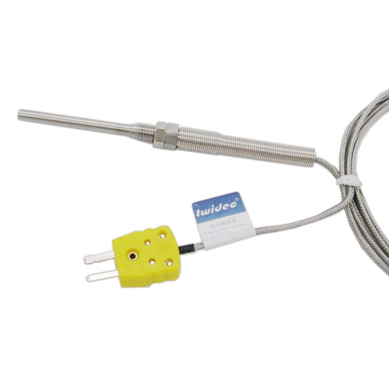 Twidec /2M with Plug Stainless Steel K-Type Sensor Probes Metal HeadProbe for Thermocouple Sensor & Meter Temperature Controller(Temperature Range:0~600°C) MT-205-C 5x50MM 5x50MM WithPlug - LeoForward Australia