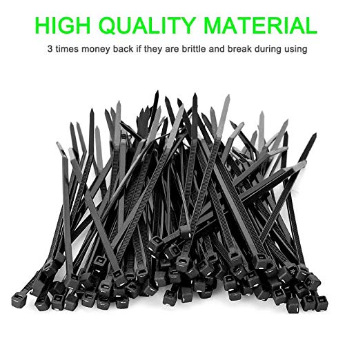  [AUSTRALIA] - zip ties 4 inch, heavy duty cable nylone cable ties (Bulk Pack of 1000 Black)