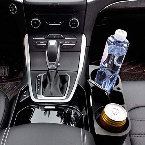  [AUSTRALIA] - Universal Auto Truck Car Seat Drink Cup Holder Valet Beverage Can Bottle Food Mount Stand Storage Box (Black)