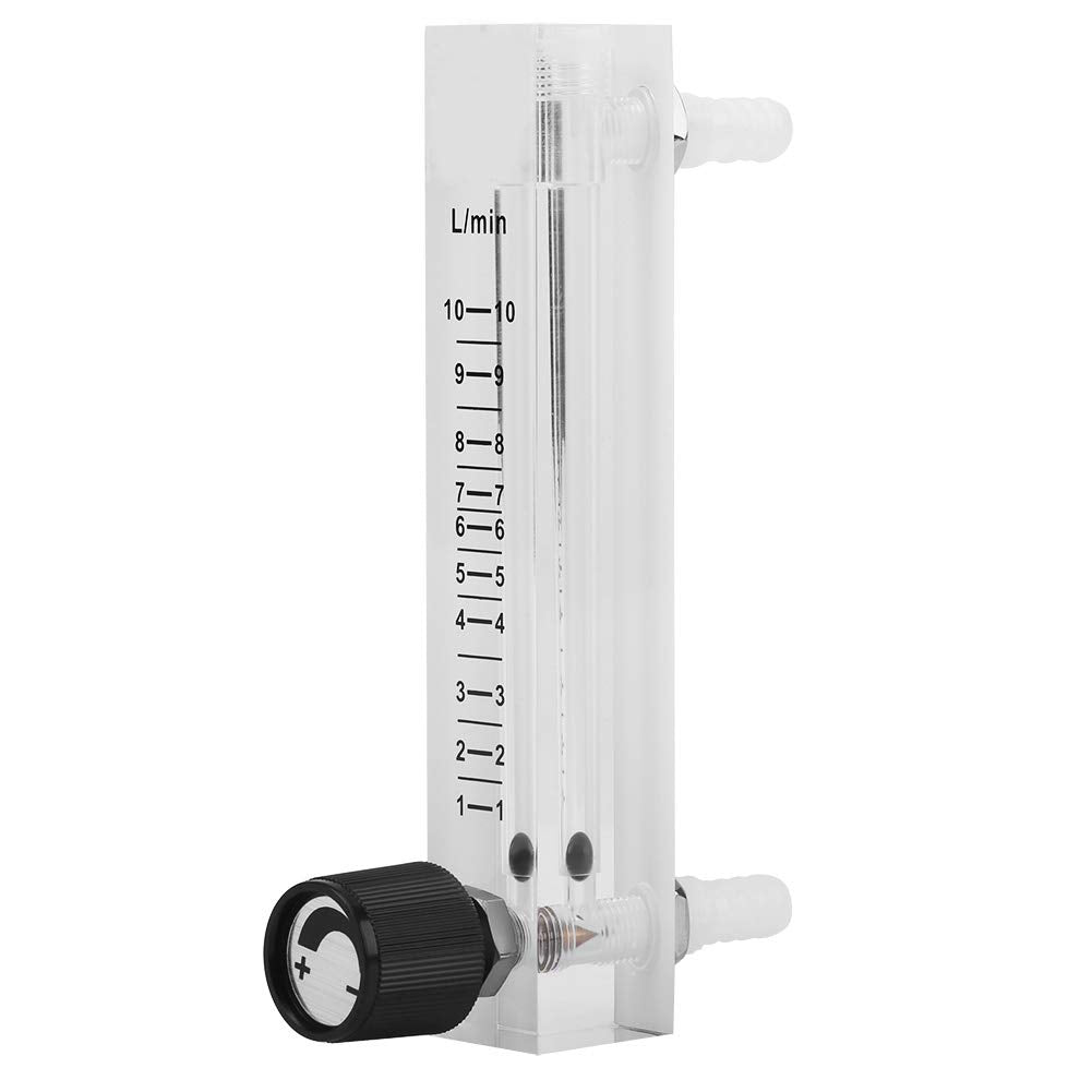  [AUSTRALIA] - Gas Flow Meter, LZQ-7 Flow Meter 1-10LPM Flow Meter, 0.6MPa 8mm Hose Barb Gas Meter with Control Valve for Oxygen/Air/Gas