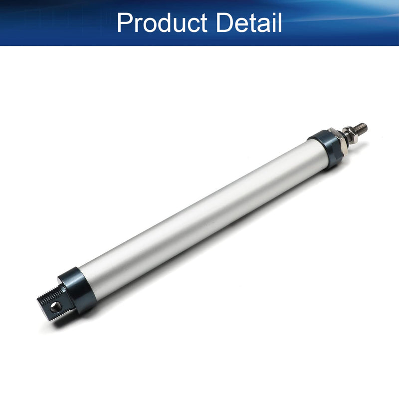  [AUSTRALIA] - Bettomshin 1Pcs 25mm Bore 200mm Stroke Pneumatic Air Cylinder, Single Rod Double Action M5 Screw Caliber Fitting MAL25x200 for Electronic Machinery Industry