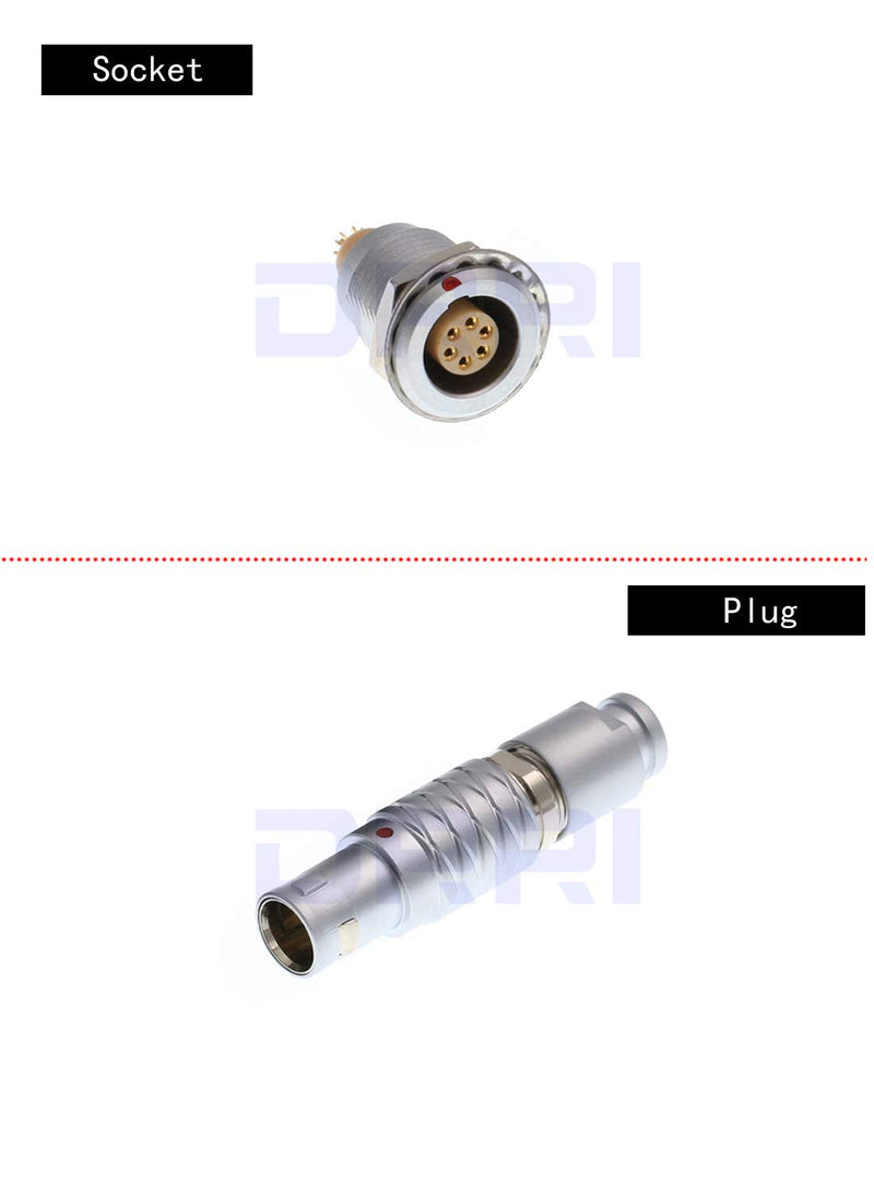  [AUSTRALIA] - DRRI Egg.0B.306.CLL 6Pin Push Pull Circular Connector (6Pin, Socket)