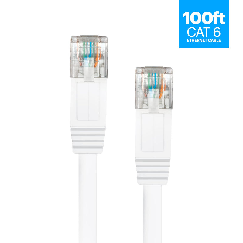  [AUSTRALIA] - Amcrest Cat6e Cable 100ft Ethernet Cable Internet High Speed Network Cable for PoE Security Cameras, Smart TV, PS4, Xbox One, Router, Laptop, Computer, Home (CAT6ECABLE100)