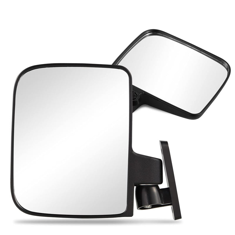  [AUSTRALIA] - Golf Cart Side Mirrors for Club Car EZ-GO Yamaha and other 180°Adjustable Folding Wide-Angle Side View Mirror