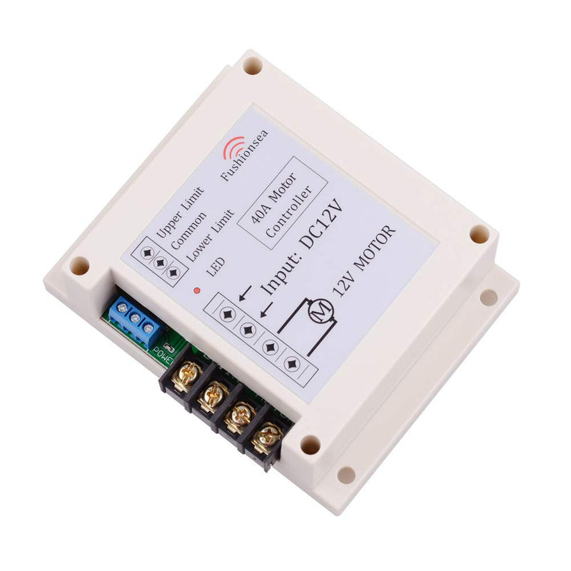  [AUSTRALIA] - DC 12V 40A Motor Remote Control Switch 2CH Motor Forward and Reverse Wireless Switch, 433Mhz Remote Control Relay Use for Car, Motor, Electric Curtain, Water Pump and More