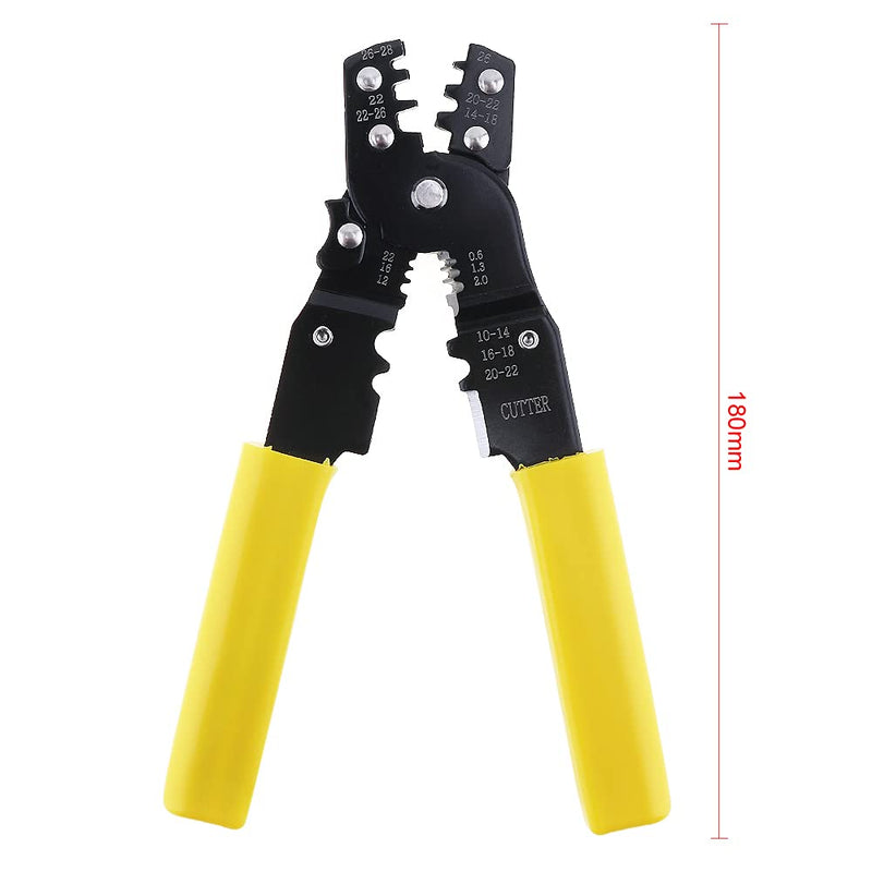  [AUSTRALIA] - OriGlam Wire Crimper, Wire Cutter, Wire Stripper, Crimper, Cutter Electrical Multi-Tool, Network Cable Cutting Stripping Crimper for Video, Telecom, Datacom