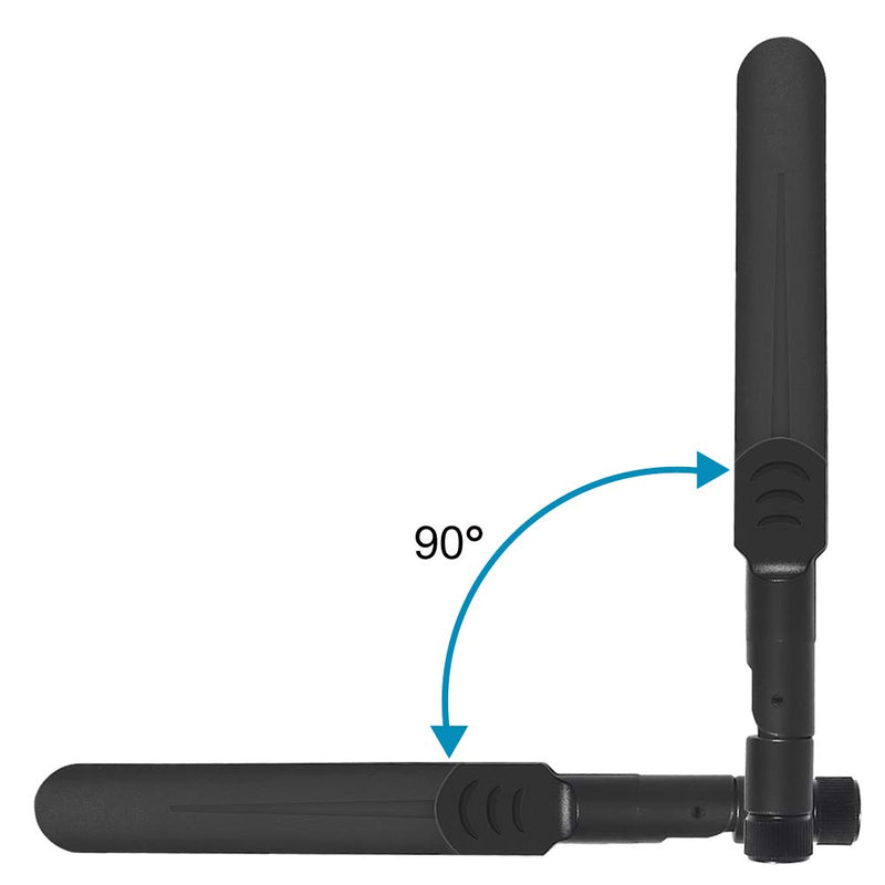 8dBi WiFi Antenna RP-SMA Male Wireless Network 2.4GHz 5.8GHz Dual Band with U.FL/IPEX to RP-SMA Female Pigtail Cable for Mini PCIe Card Wireless Routers, PC Desktop, Repeater, FPV UAV Drone, PS4-2PCS - LeoForward Australia