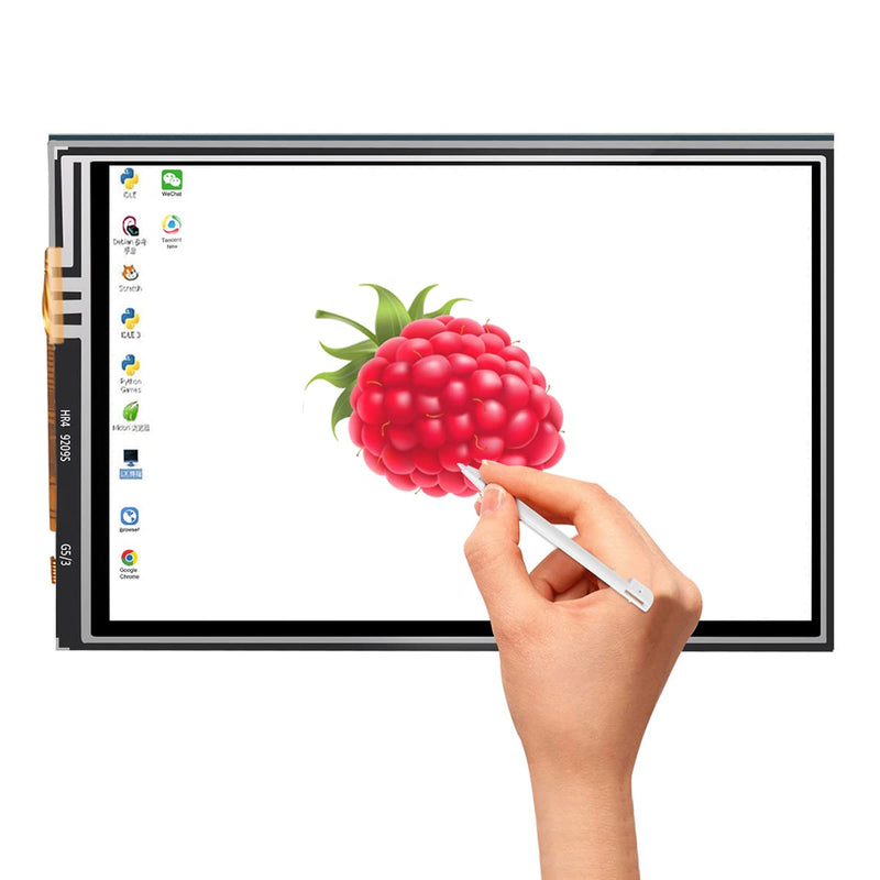  [AUSTRALIA] - Dorhea for Raspberry Pi 3 b+ Display 3.5 inch TFT LCD Screen Kit, 3.5'' 480x320 Resolution TFT Touch Screen Moudle with Protective Case Touch Pen Heatsinks for Raspberry Pi 3 B+,Pi 3 B, Pi 2, Pi Zero 3.5 inch Display