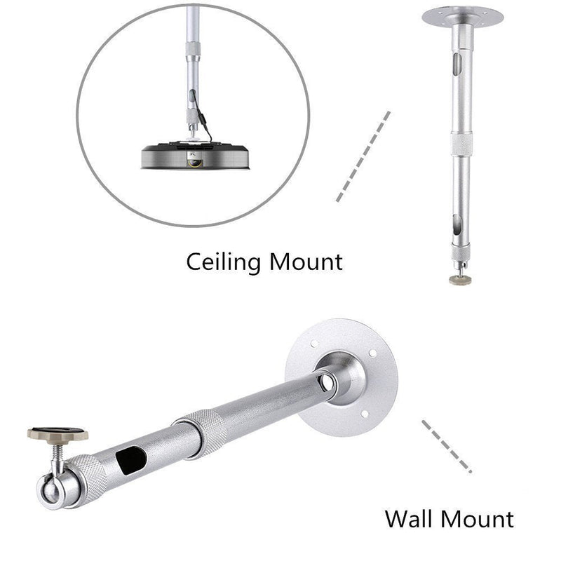  [AUSTRALIA] - ASSOME Projector Ceiling Mount, Projector Stand, Universal Extendable Video Projector Wall Mount Bracket with Adjustable Height, 3 Screw Model Turned