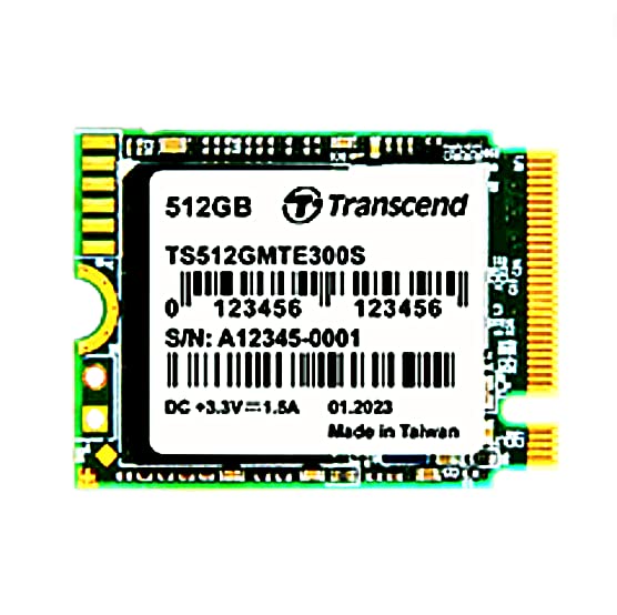  [AUSTRALIA] - Transcend 512GB MTE300S NVMe Internal SSD - Gen3 x4 PCIe M.2 2230, Up to 2,000MB/s - TS512GMTE300S
