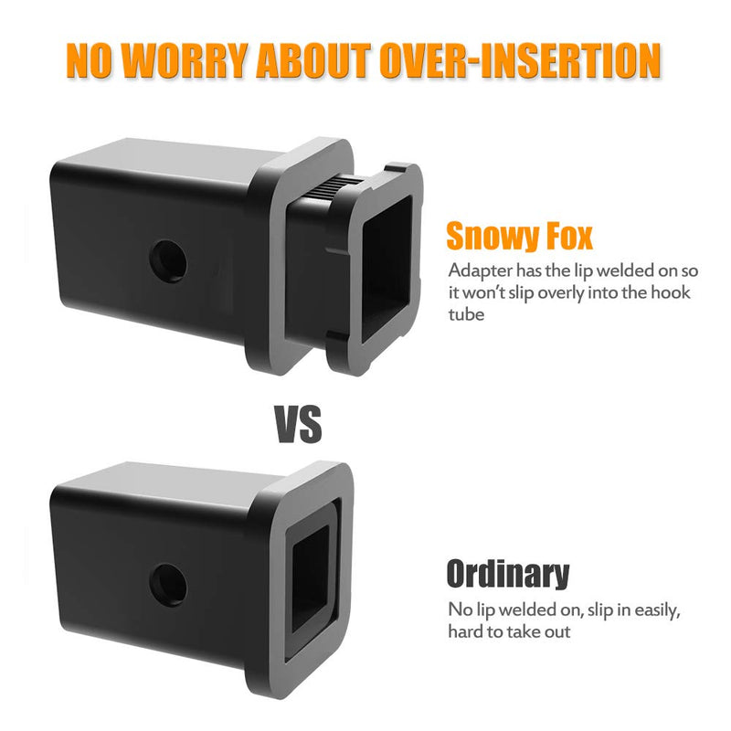  [AUSTRALIA] - SnowyFox Heavy Duty Hitch Receiver Reducer 2-1/2 (Class V) to 2 inches (Class III and IV) Hitch Adapter Convertor Towing Mount Sleeve Extender for Bike Rack Cargo Carrier