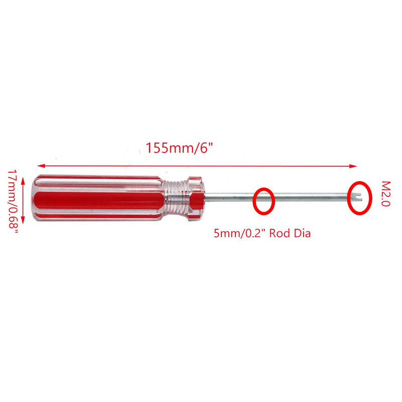  [AUSTRALIA] - Rannb Spanner Screwdriver Set with Magnetic Tip 5 Size M1.7 M2.0 M2.3 M2.6 and M2.8 M1.7+2.0+2.3+2.6+2.8