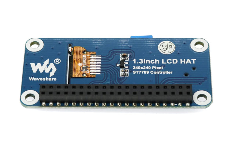  [AUSTRALIA] - 1.3inch IPS LCD Display HAT 240x240 Pixel SPI Interface for Raspberry Pi Zero/Zero W/Zero WH/2B/3B/3B+ with Examples for Raspberry Pi/Arduino/STM32 Driver ST7789