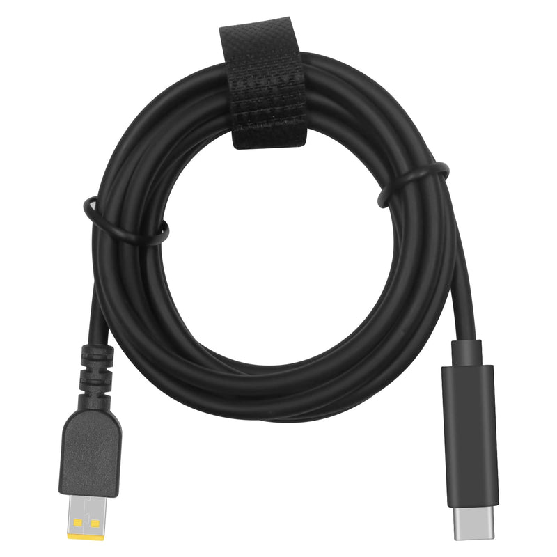  [AUSTRALIA] - Duttek USB C Input to Slim Tip Power Charging Cable, USB C Male to Mini USB Square Port Power Cable, Suitable for Thinkpad Laptop Power Cord 65w Only Power Supply. 5FT/1.5M