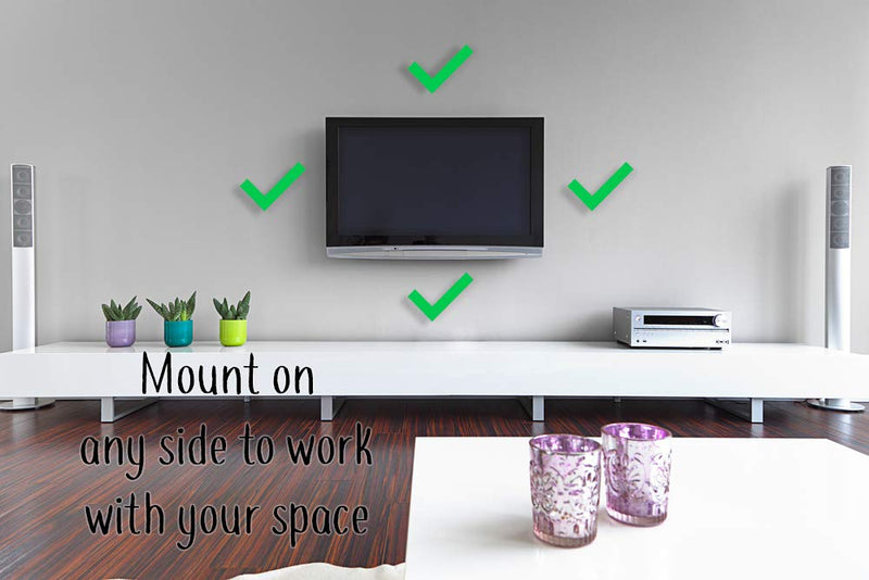  [AUSTRALIA] - Dot Genie Easy Hanging Fire TV Cube Wall Mount (Fits 1st & 2nd Gen and New 3rd Gen Fire TV Cube) | Updated for More Support | Totally Hides Cords | Improves Visibility | Quick Install 1-Pack Black