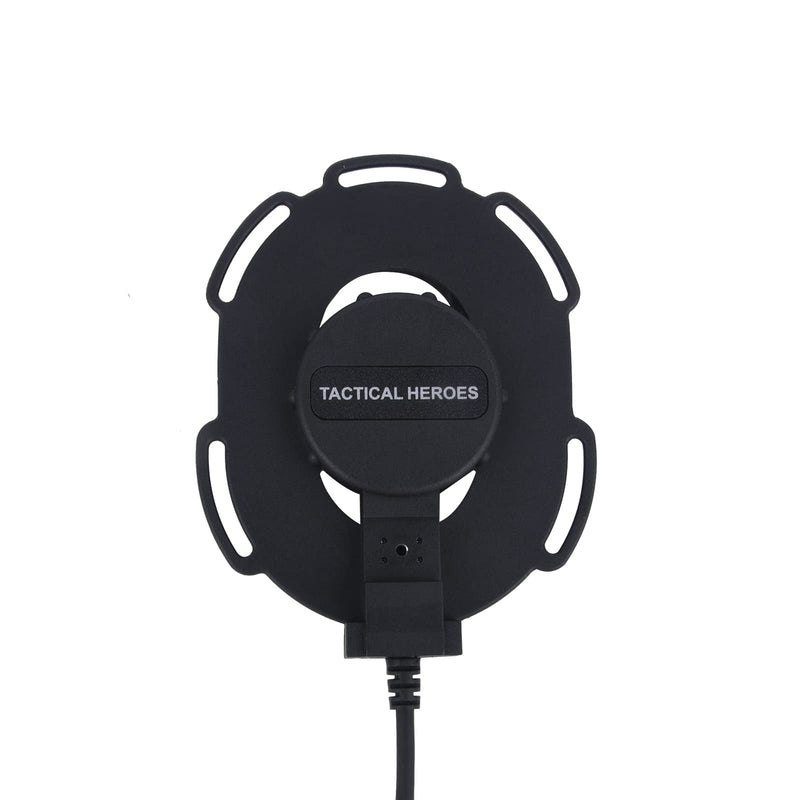  [AUSTRALIA] - Pdflie Airsoft Communication Headset Tactical One Sided Headphones with Noise Reduction Boom Mic Bowman Elite ii Radio Earpiece for Ztac Z-TAC Z-Tactical Z.TAC Baofeng U94 PTT(Civilian Wiring,Black)