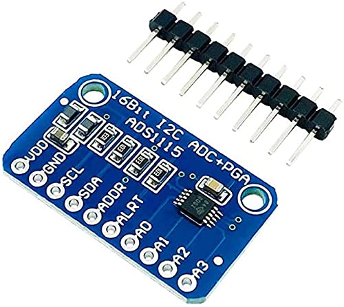 [AUSTRALIA] - RedTagCanada 2PCs ADS1115 Compatible 16 Bits 4 Channel Analog to Digital ADC PGA Converter with Programmable Gain Amplifier High Precision I2C IIC 2.0V to 5.5V for Arduino for Raspberry Pi