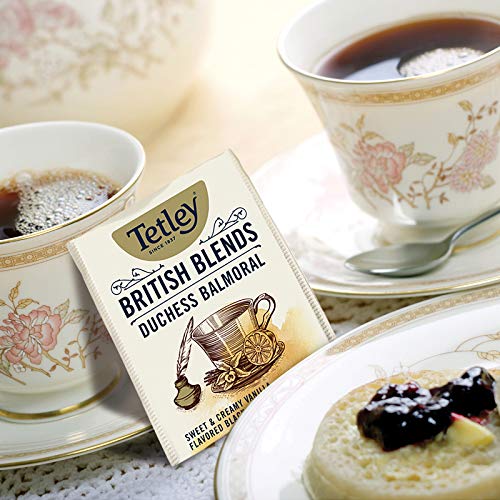  [AUSTRALIA] - Tetley British Blends Duchess Balmoral, Sweet & Creamy Vanilla Black Tea, 20 Count (Pack Of 6) Duchess Balmoral Vanilla Black Tea