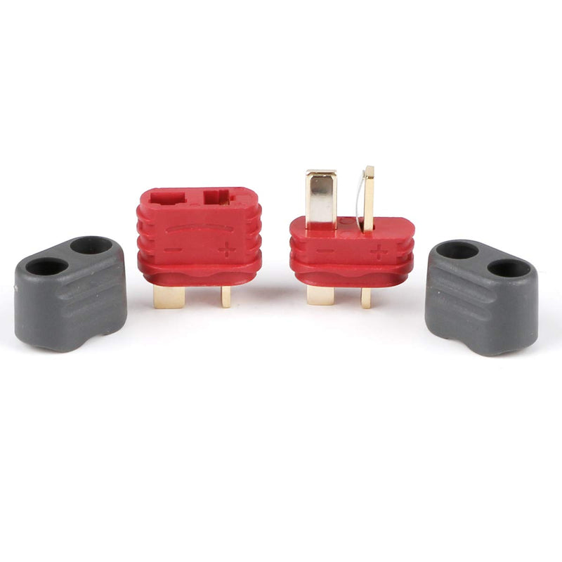 Innovateking 20 Pcs Upgraded T Plug Connectors Deans Style with Protection Cover for RC LiPo Battery Motor ESC Controller of RC Car Plane (10 Male Connectors and 10 Female Connectors) - LeoForward Australia