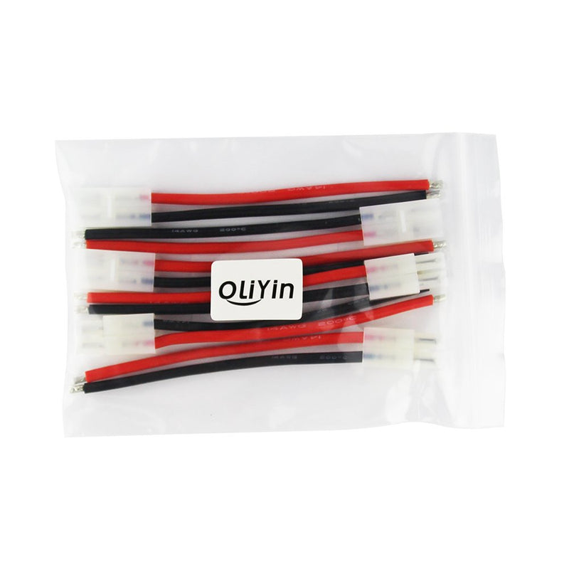 OliYin 3pairs Tamiya Plug Male Female Connector Adapter Cable 14awg 10cm for RC Car Lipo Battery Charge(Pack of 3) - LeoForward Australia