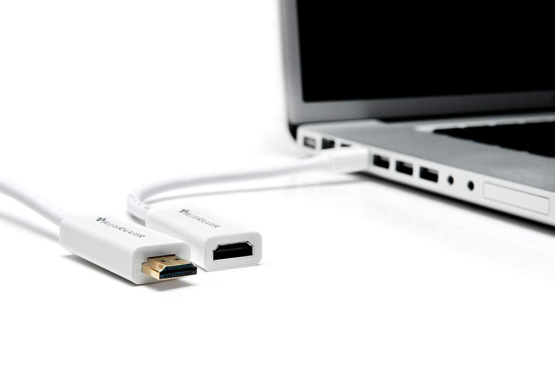 BlueRigger Mini DisplayPort (Mini DP | Thunderbolt) to HDMI Female Adaptor Cable (15cm) - MacBook Pro/Air - with HD Audio - LeoForward Australia