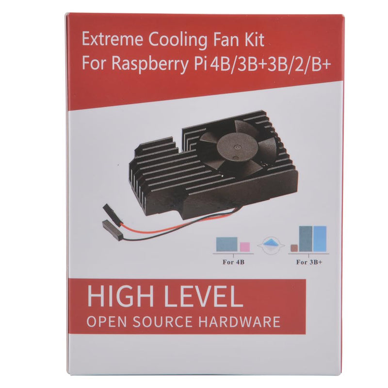  [AUSTRALIA] - GeeekPi Raspberry Pi 4 Fan Kit, Aluminum Heatsink with Fan for Raspberry Pi 4B & Raspberry Pi 3B + / 3B
