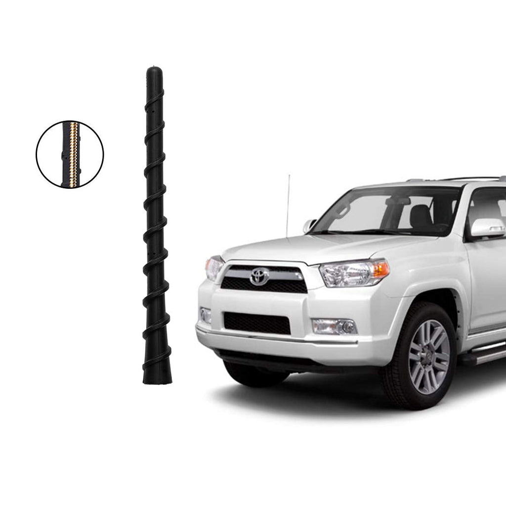  [AUSTRALIA] - 7 inch Flexible Rubber Short Antenna Compatible with Toyota SUVs Vans 4Runner 2002-2015, FJ Cruiser 2007-2014, Sienna 2003-2014, RAV4 2000-2008, Highlander 00-2007 Custom Radio AM FM Antenna Mast