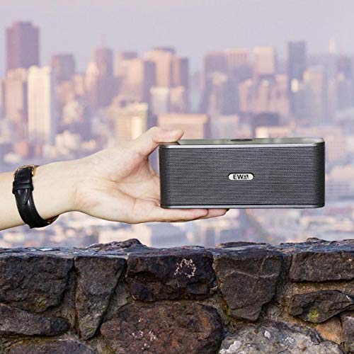 EWA W300 Bluetooth Speaker with Loud Stereo Sound, Portable Speaker for Travel, 8+ Hour Playtime, Outdoor Party Wireless Speaker, Support TF Card (Gray) - LeoForward Australia