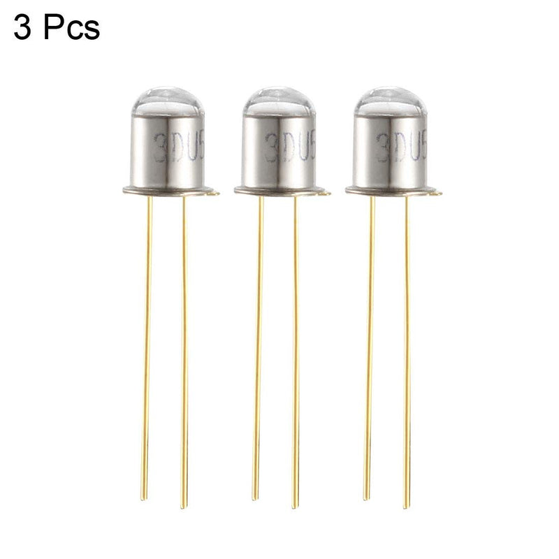  [AUSTRALIA] - uxcell 3pcs Photosensitive Diode Photodiodes Light Sensitive Sensors,5mm Round Head Receiver Diode