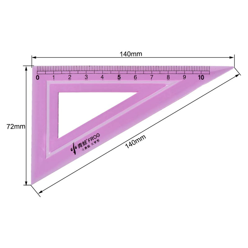  [AUSTRALIA] - uxcell Flexible Measuring Tool Set with Protractor 30/60 45 Triangle Ruler 20cm 8 Inch Straight Ruler