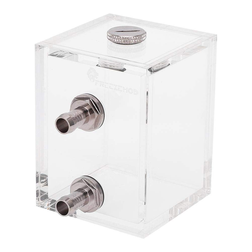  [AUSTRALIA] - 200ml Transparent Acrylic Water Cooling Tank,Acrylic Computer Water CoolingTank,5mm Durable Ultra-Quiet Faster Heat Dissipation Water Cooling Radiator,DIY Customization Water Cooled Tank