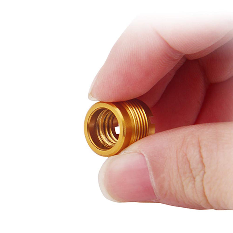  [AUSTRALIA] - 3 Pieces 5/8" Male to 3/8" Female Threaded Nut Screw Adapters Microphone Clip Holder Nut Adapters For Mic Micphone Stand